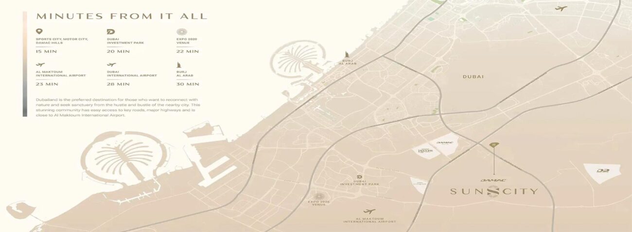 موقع داماك صن سيتي دبي