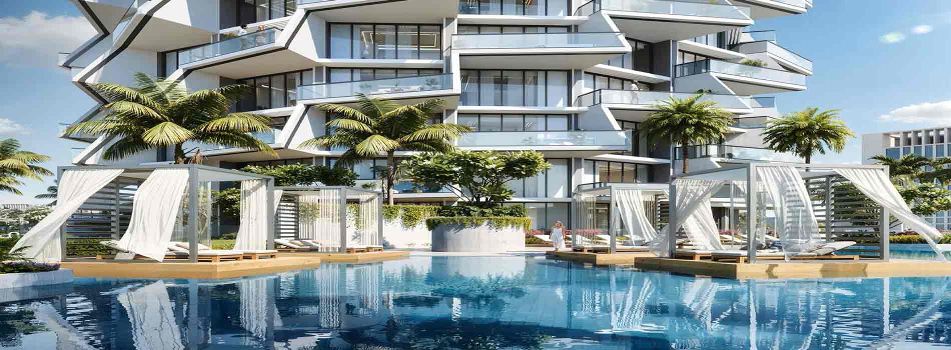 شقق بمشروع بن غاطي جروف قرية جميرا الدائرية