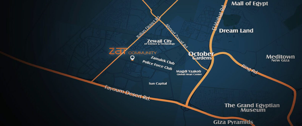 Location of Zat Community 6 October Compound