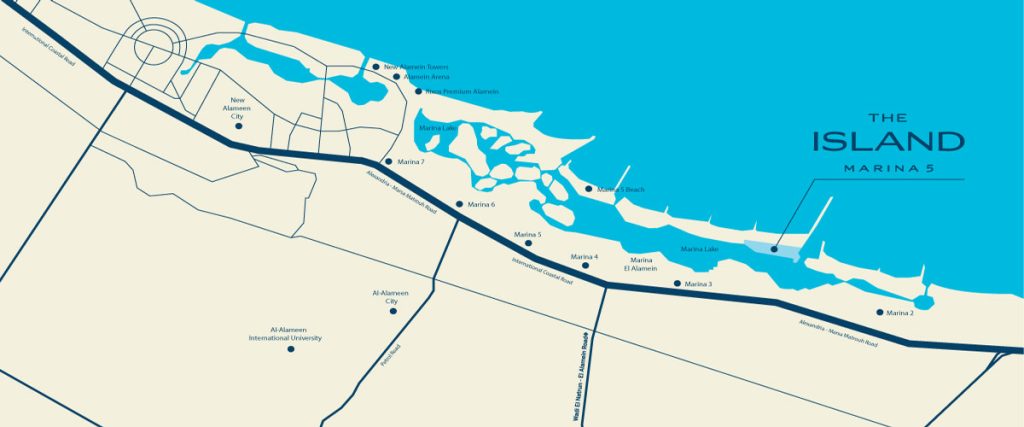 موقع ذا ايلاند مارينا 5 الساحل الشمالي