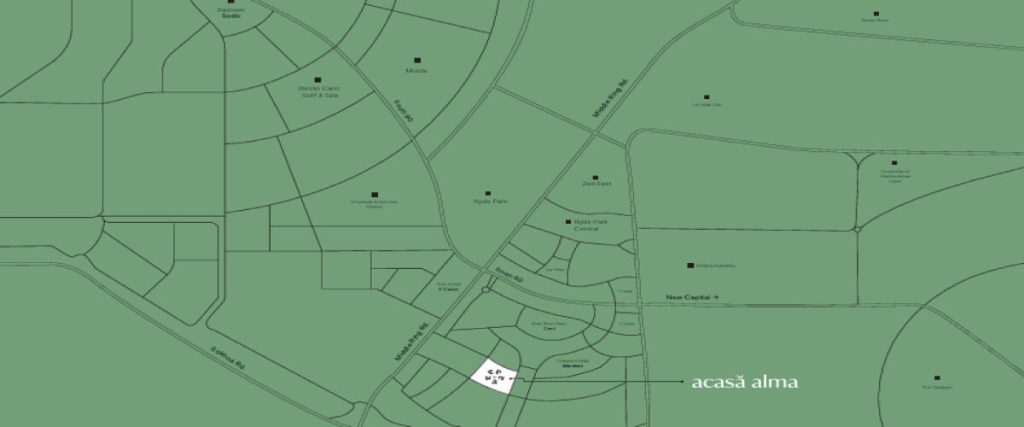 موقع كمبوند اكاسا الما القاهرة الجديدة