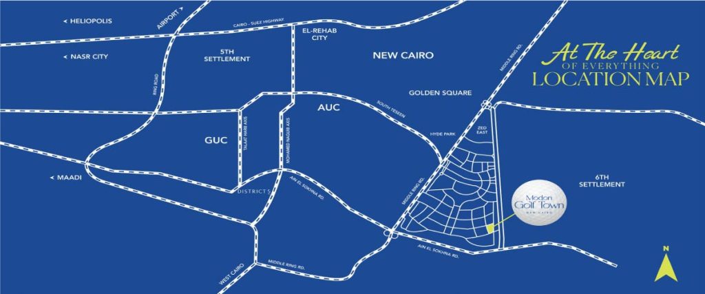 موقع مدن جولف تاون